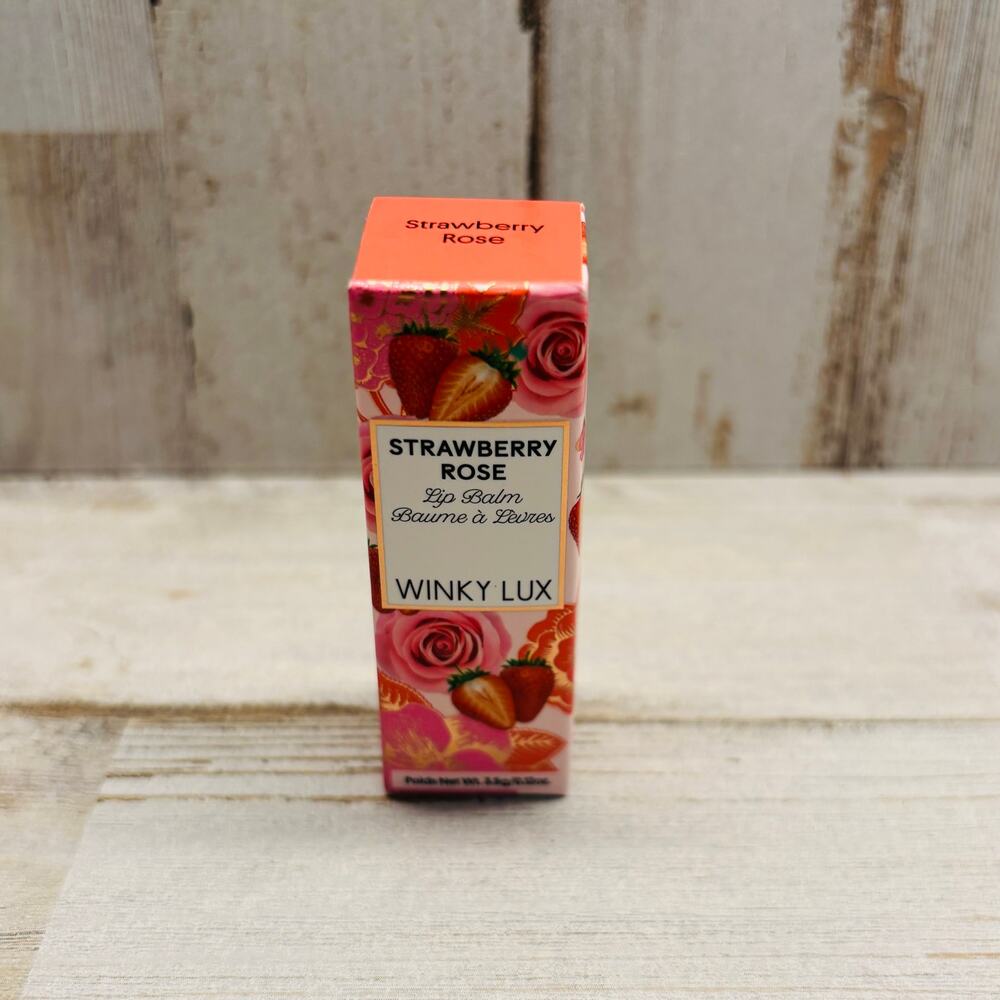 Winky Lux Strawberry Rose Lip Balm - Soft & Juicy Lips!